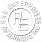R+E Enterprises Mankato logo