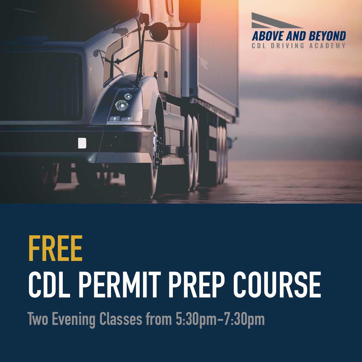 Free CDL Permit Prep Course - Above and Beyond CDL Driving Adademy